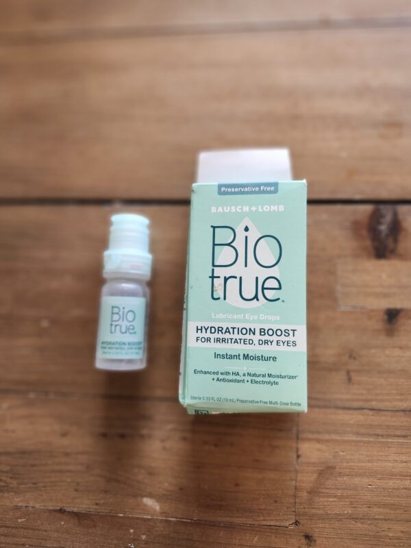 Biotrue Hydration Boost Eye Drops, Preservative Free, Soft Contact Lens Friendly for Irritated and Dry Eyes from Bausch + Lomb, Naturally Inspired, 0.33 FL OZ (10 mL) | EZ Auction