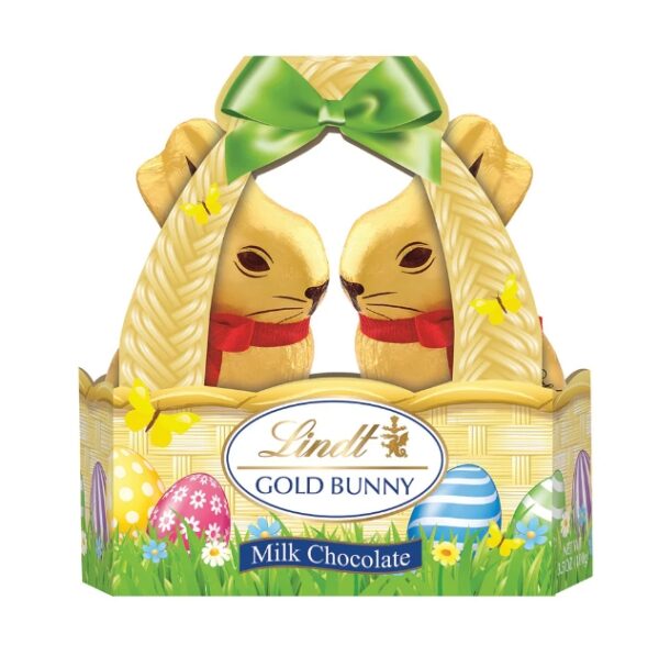 EXPIRE 08/31/2024, Lindt Gold Foiled Bunny Basket 3.5 Oz | EZ Auction