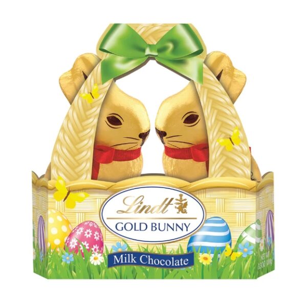 EXPIRE 08/31/2024, Lindt Gold Foiled Bunny Basket 3.5 Oz | EZ Auction