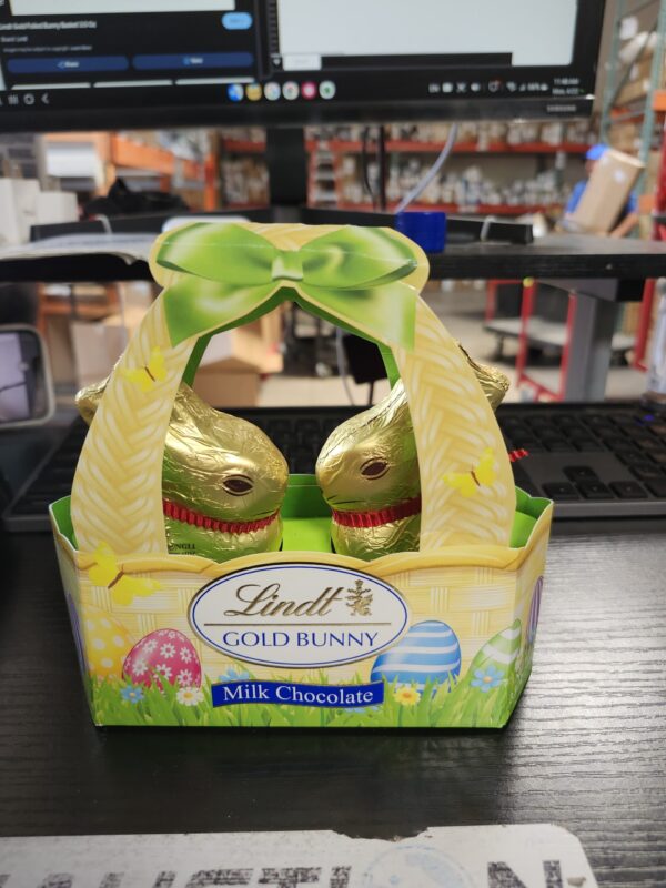 EXPIRE 08/31/2024, Lindt Gold Foiled Bunny Basket 3.5 Oz | EZ Auction