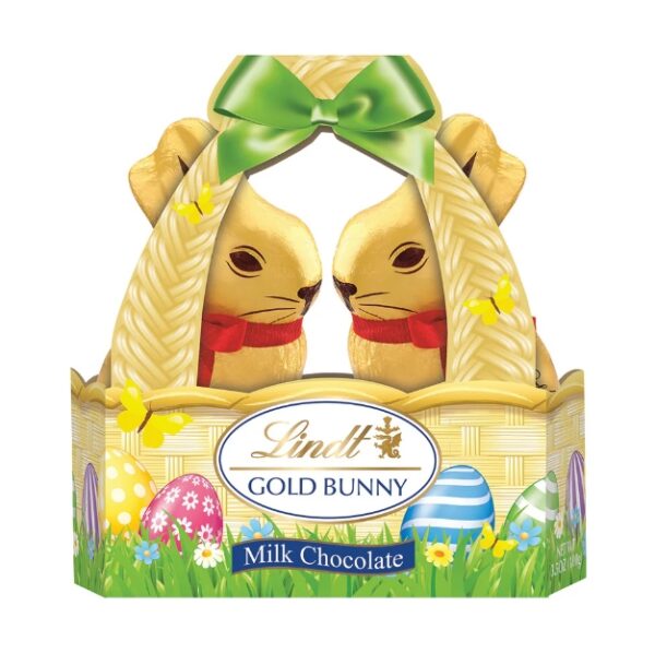 EXPIRE 08/31/2024, Lindt Gold Foiled Bunny Basket 3.5 Oz | EZ Auction