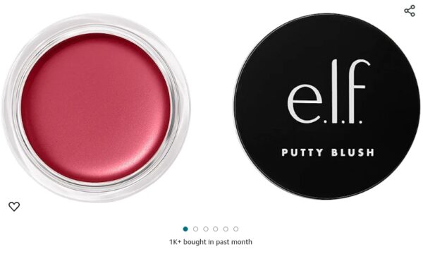 e.l.f. Putty Blush, Creamy & Ultra Pigmented Formula, Infused with Argan Oil & Vitamin E, Caribbean, 0.35 Oz (10g) | EZ Auction