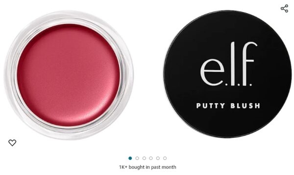 e.l.f. Putty Blush, Creamy & Ultra Pigmented Formula, Infused with Argan Oil & Vitamin E, Caribbean, 0.35 Oz (10g) | EZ Auction