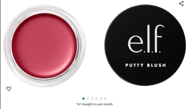 e.l.f. Putty Blush, Creamy & Ultra Pigmented Formula, Infused with Argan Oil & Vitamin E, Caribbean, 0.35 Oz (10g) | EZ Auction