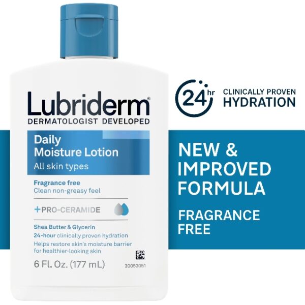 Lubriderm Daily Moisture Lotion Fragrance Free 6 oz  | EZ Auction