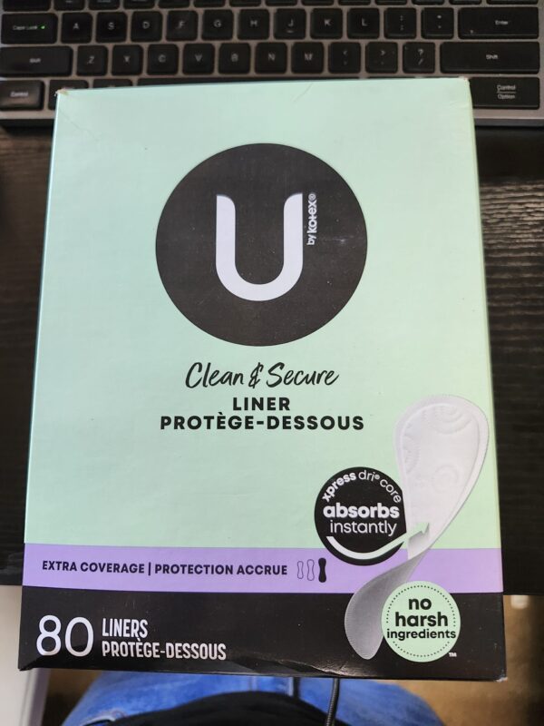 U by Kotex Security Lightdays Panty Liners Unscented Extra Coverage | EZ Auction