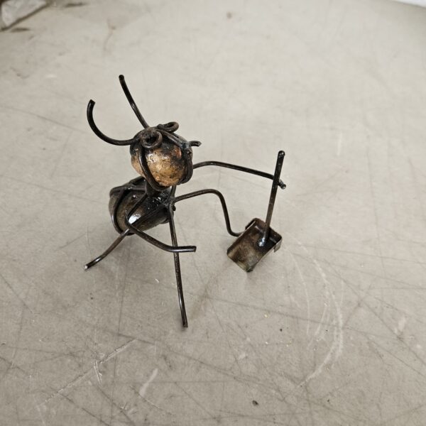 Worker ant figure perfect for garden decoration, handcrafted with metal | EZ Auction