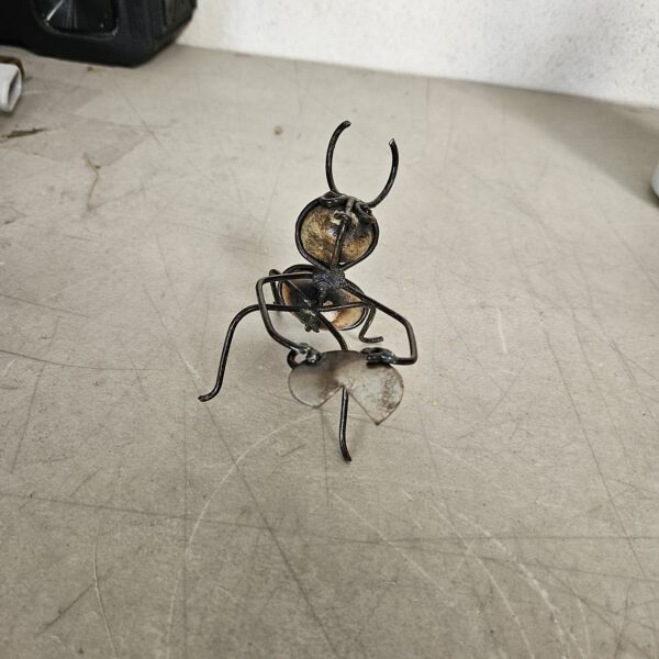 Worker ant figure perfect for garden decoration, handcrafted with metal | EZ Auction