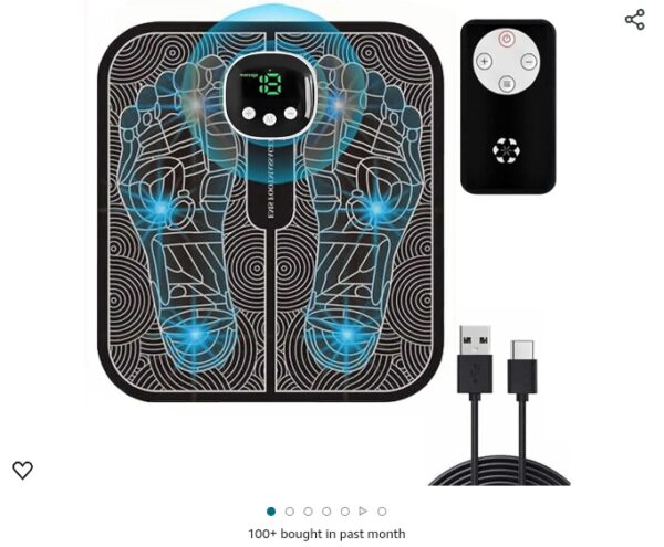 PlayMakar Sport Muscle Stimulator, Model PRO-500 EMS Foot Massager Mat for Pain Plantar Relief Transcutaneous Electrical Nerve Pulse Stimulator Circulation Massage Relieve Soreness Relax Muscles | EZ Auction