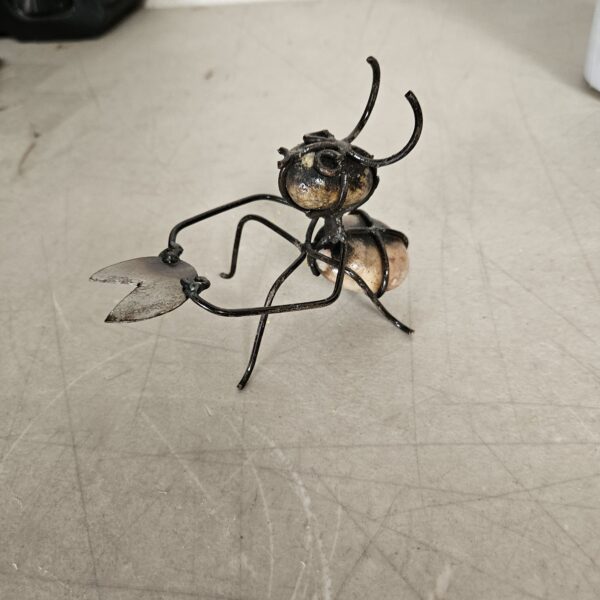 Worker ant figure perfect for garden decoration, handcrafted with metal | EZ Auction