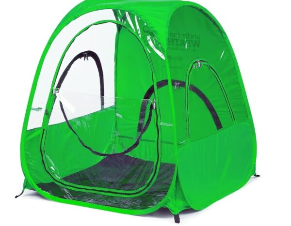 The Original – WeatherPod Deluxe Mini Pod – Pop-up Tent for Kids, Pets – Patented Weather Pod – Highly Water, Wind & Weather Resistant – Full Roof for Extra Shade – Lightweight, Easy Open & Close | EZ Auction