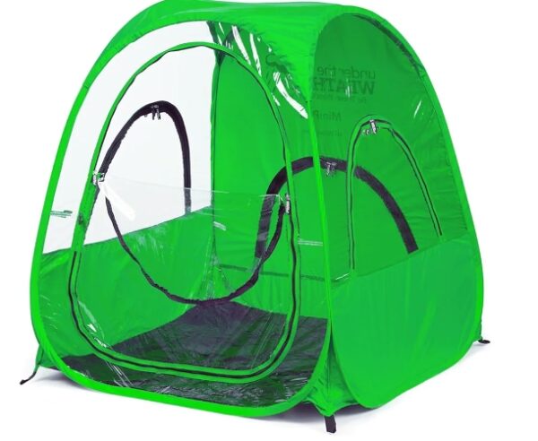 The Original – WeatherPod Deluxe Mini Pod – Pop-up Tent for Kids, Pets – Patented Weather Pod – Highly Water, Wind & Weather Resistant – Full Roof for Extra Shade – Lightweight, Easy Open & Close | EZ Auction