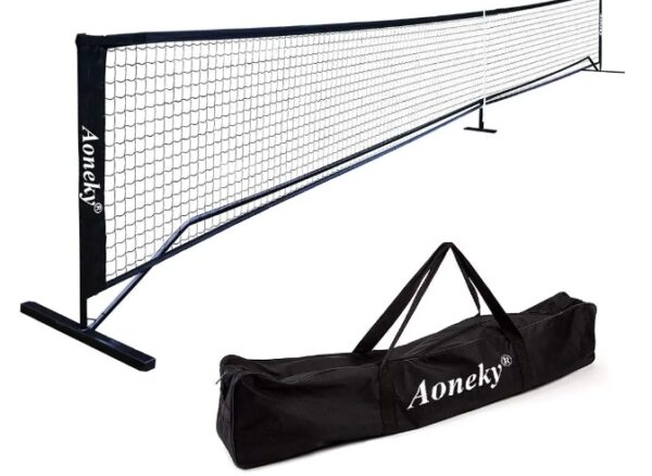 Aoneky Mini Portable Tennis Net for Driveway - Kids Soccer Tennis Net - Pickleball Net | EZ Auction