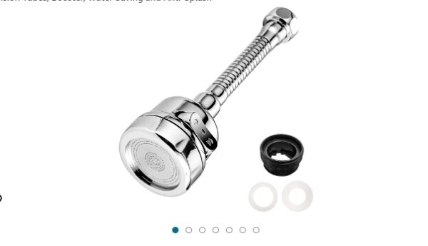 Kitchen Faucet Aerator Sink Tap Sprayer Head, 3 Molds Adjustable Faucet Sprayer, 360° Rotatable Faucet Extension Tubes, Booster, Water Saving and Anti-Splash | EZ Auction