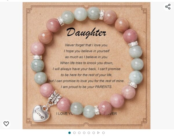 Natural Stone Birthday Bracelet, Birthday Gift for Girls, 13/16/18/21 Birthday Gift with Gift Message Card for Daughter, Sister, Friend | EZ Auction