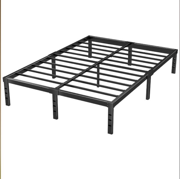 14 Inch Metal Platform Bed Frame, Full Size Bed Frame,Steel Slat Support,No Box Spring Needed,Easy Assembly-Full Bed Frame | EZ Auction