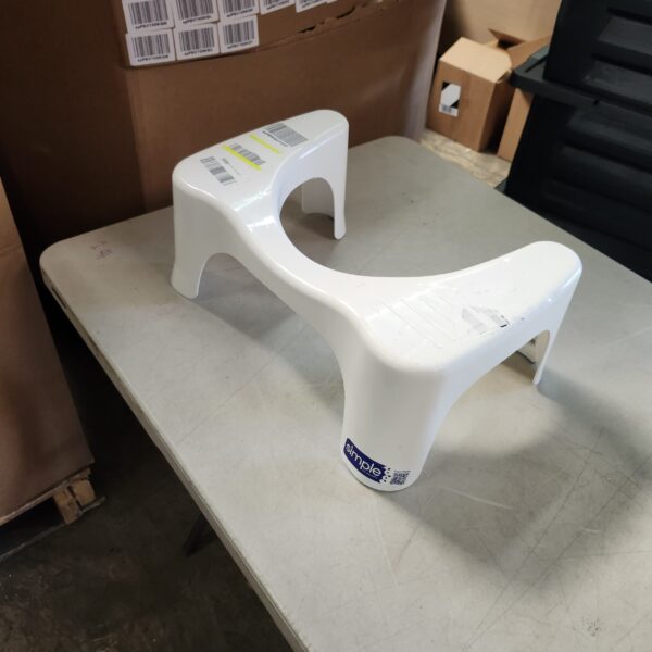 *** USED *** Squatty Potty Simple Bathroom Toilet Stool, White, 7" | EZ Auction