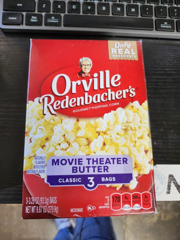 EXPIRE 12/10/2024, Orville Redenbacher’s Movie Theater Butter Flavored Microwave Popcorn, Gluten Free, 3 Count Popcorn Bags (12 Boxes) | EZ Auction