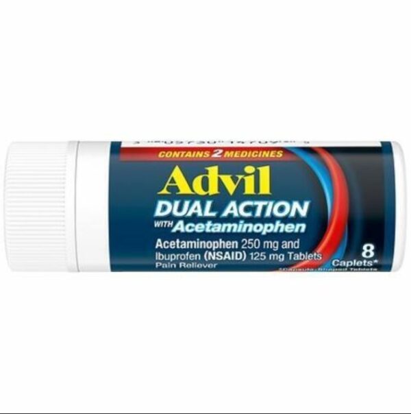 EXPERI 11/2025, Advil Dual Action Coated Caplets - 8.0 ea | EZ Auction