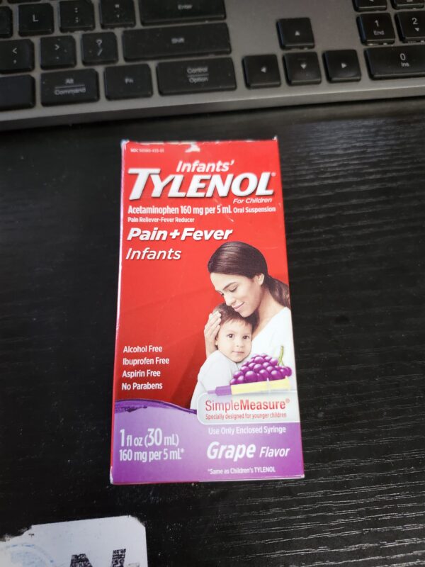 EXPIRE 03/2025, Tylenol Infants Oral Suspension, Grape, 1 Fl. Oz | EZ Auction