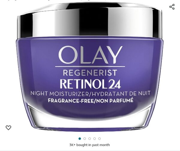 Olay Regenerist Retinol 24 Night Moisturizer cream, Fragrance free, 1.7 Fl Oz | EZ Auction