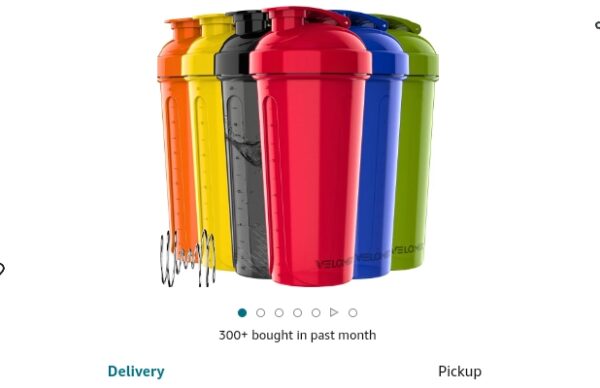 -6 PACK- 28 oz Shaker Cups for Protein Shakes - 6x Wire Whisk | Leak Proof Large Shaker Bottles for Protein Mixes | BPA-Free Protein Shaker Bottle | Protein Cups Shaker | EZ Auction