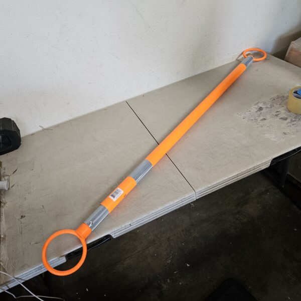 Cortina Retractable Cone Bar with Silver Reflective Tape, Extends 5' to 9', 03-824CB, Orange/Silver | EZ Auction