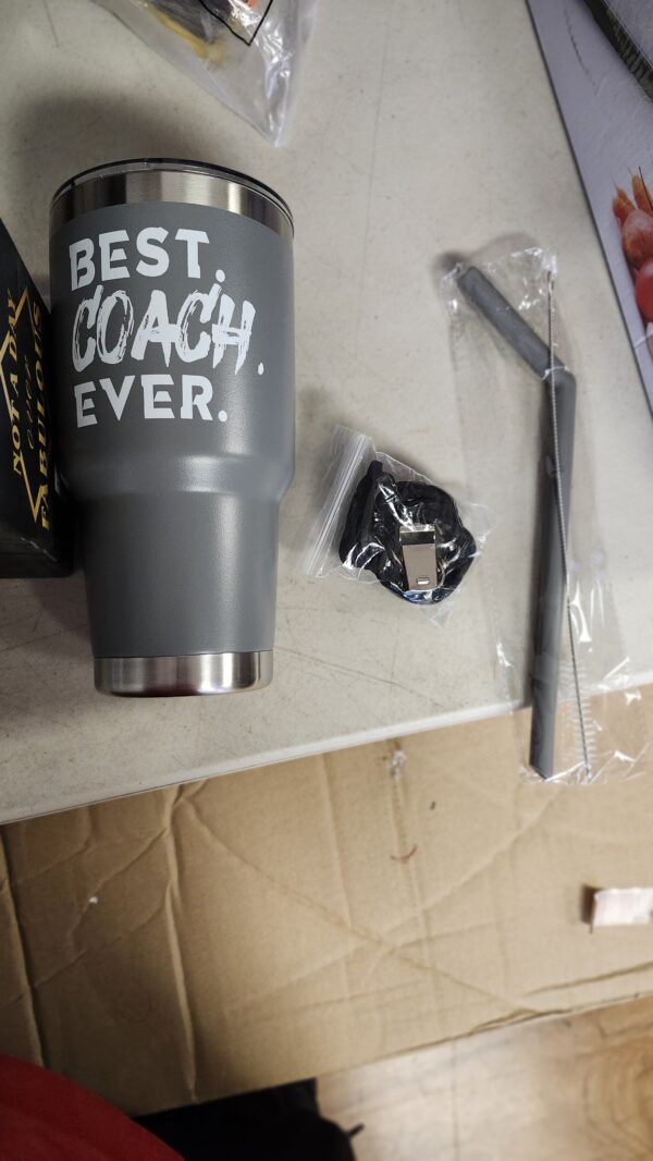 ***COLOR IS GREY***Best Coach Ever Gifts, Best Coach Ever, Best Coach, Best Coach Ever Cup, Best Coach Ever Tumbler, Coach Gifts for Women, Coaches Gift, Best Coach Ever Mug, Best Coach Tumbler, Gift for Coach | EZ Auction