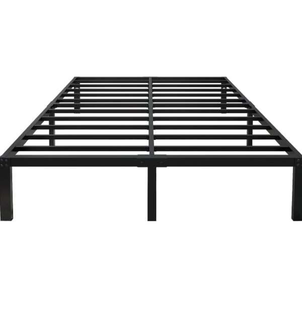 *** USED *** *** FULL ***14 Inch Tall 3500lbs Heavy Duty Metal Bed Frame/with Storage/Mattress Foundation/Steel Slats Platform/Noise Free/No Box Spring Needed,Full | EZ Auction