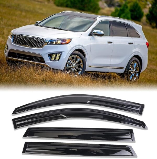 Tape-On Window Visor Deflectors Visor Window rain Guards Shade Window Visor Fit Kia Sorento 2016 2017 2018 2019 2020 94758 | EZ Auction