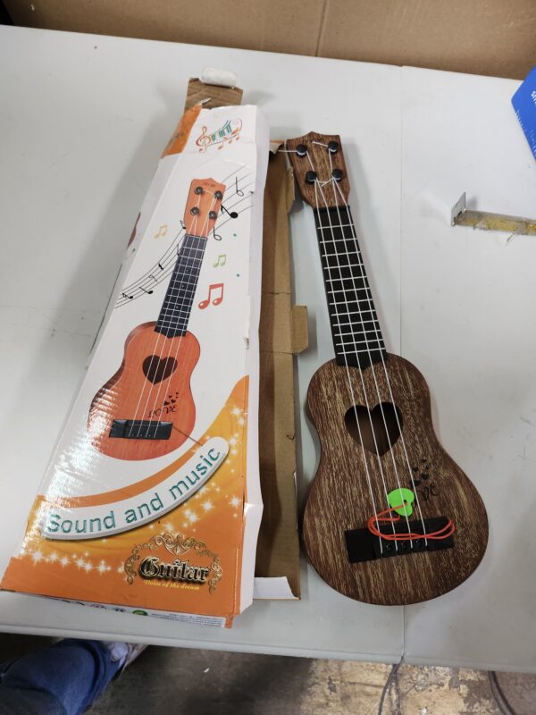 YEZI Kids Toy Classical Ukulele Guitar Musical Instrument, Brown | EZ Auction