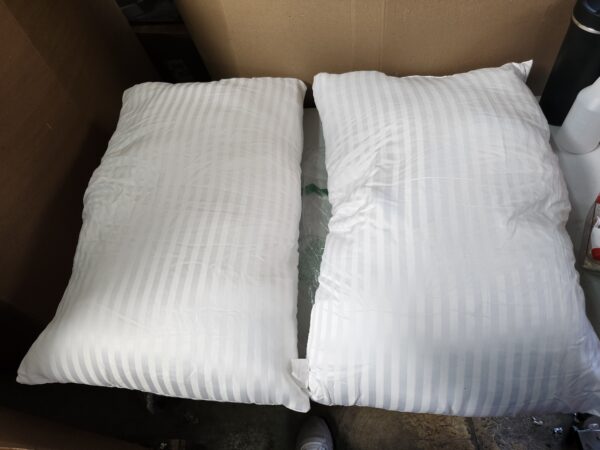 Beckham Hotel Collection Bed Pillows Standard / Queen Size Set of 2 - Down Alternative Bedding Gel Cooling Pillow for Back, Stomach or Side Sleepers | EZ Auction