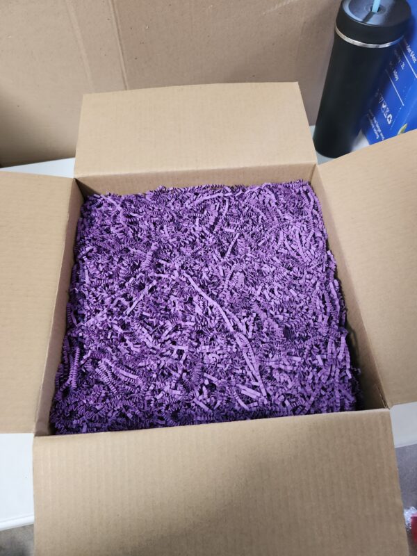 1LB Purple Crinkle Cut Paper Shred Filler Gift Boxes Filler Gift Wrapping Basket Filler for Wrapping & Basket(3MM) | EZ Auction