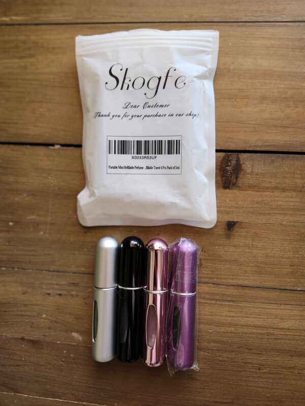 4 Pcs 5ml Portable Mini Refillable Perfume Atomizer Spray Bottle Scent Pump Case for Travel | EZ Auction