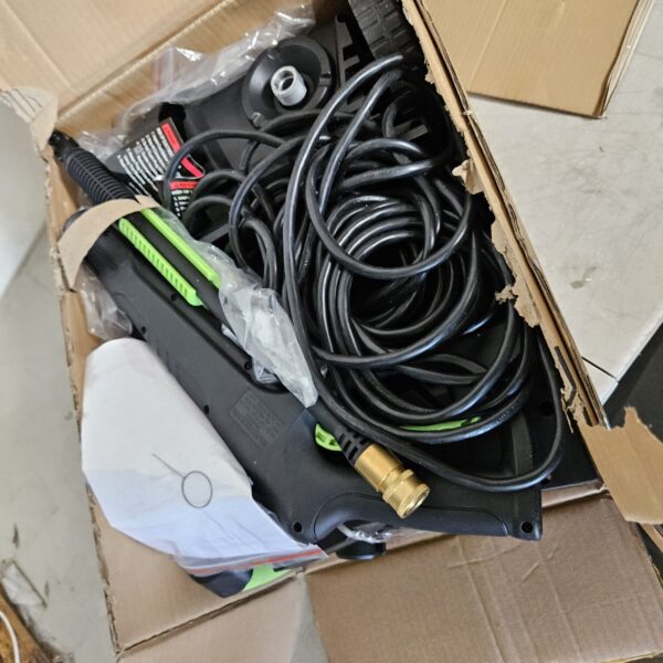 ***USED***PowRyte Electric Pressure Washer, Foam Cannon, 4 Different Pressure Tips, Power Washer, 3800 PSI 2.4 GPM | EZ Auction