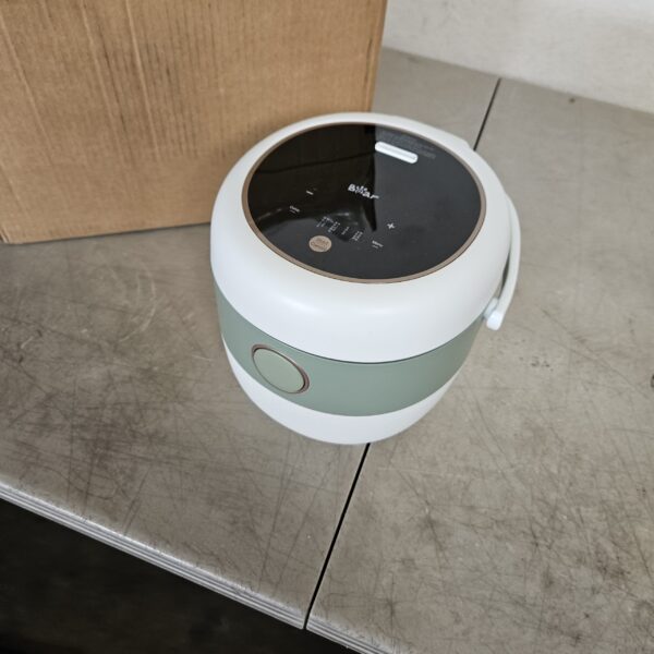 ***USED***Bear Rice Cooker 3 Cups (Uncooked), 3D Heating and Fuzzy Logic, Healthy Nonstick Small Rice Cooker, PFAS-Free, Touch-Screen, for White/Brown Rice Quinoa Oatmeal Soup, 1.6L White | EZ Auction