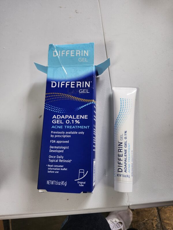 Differin Acne Treatment Gel, 30 Day Supply, Retinoid Treatment for Face with 0.1% Adapalene, Gentle Skin Care for Acne Prone Sensitive Skin, 15g Tube | EZ Auction