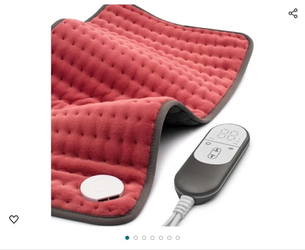Heating pad for Back, Neck, Shoulder, Abdomen, Knee and Leg Pain Relief, Mothers Day Gifts for Women, Men, Dad, Mom, Auto-Off,Machine Washable,Moist Dry Heat Options,Extra Large 12"x24" | EZ Auction