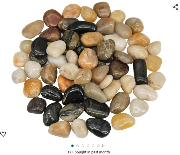 River Rocks Decorative Ornamental Pebbles Garden Landscaping Stones Gravel Filler for Home Decoration Flower Bed Fish Tank Plants Vases Succulents | EZ Auction