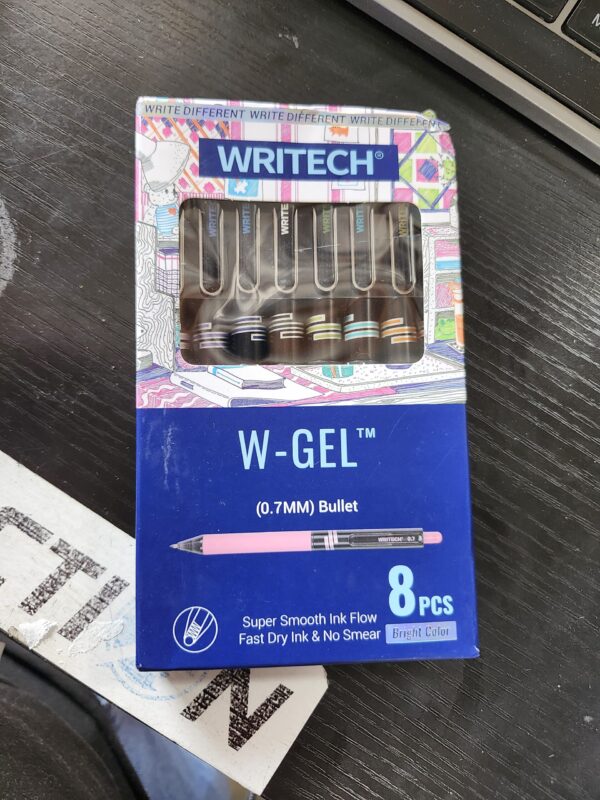 WRITECH Retractable Gel Ink Pens: Multi Colored 0.7mm Medium Point Colorful Click Pen for Smooth Writing Journaling Drawing Notetaking No Bleed & Smear & Smudge 8ct Vibrant Assorted Colors | EZ Auction