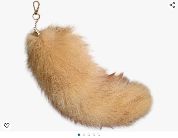 Bag Keychain Charm for Women, 15.75 Inch Faux Animal Tail Keyrings Faux Fur Tail Pendant for Key Chain Bag Decor | EZ Auction