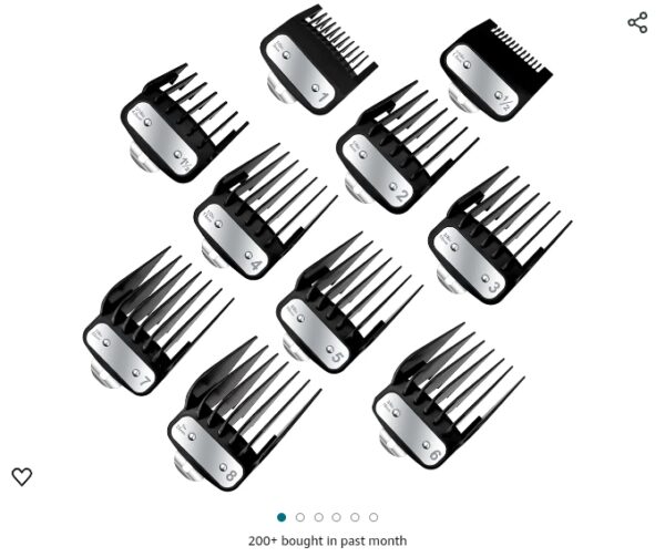 Premium Clipper Guards Fit for Wahl, Professional Hair Cutting Guides Combs Attachment with Metal Clip, 10 Cutting Lengths Guards Set Compatible with Most Wahl Clippers | EZ Auction