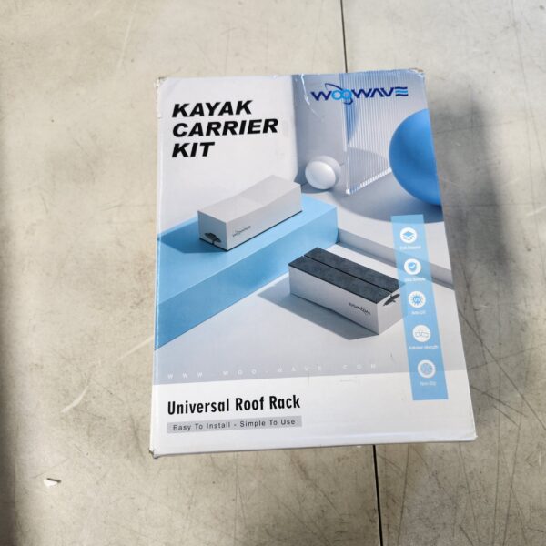 Kayak Carrier Deluxe Carrier Kit Universal Soft Standard Foam Block for Roof Racks Car-Top Replacement with Tie-Downs, 12 inches | EZ Auction