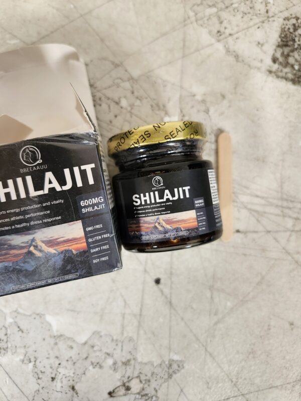 EXIRES 03/2026 D Pure Shilajit Resin with Spoon for Men & Women, 600mg Shilajit Supplement Max Strength with 85+ Trace Minerals Golden Grade for Enhanced Energy and Immune Support, 2.12oz, 60gm, 100 Servings | EZ Auction