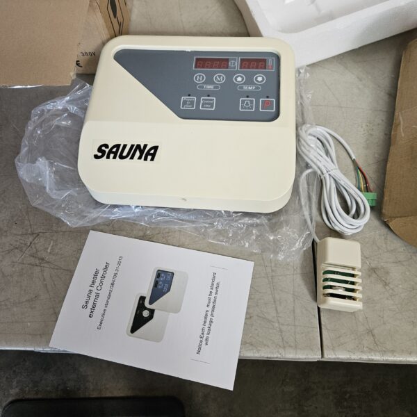 Sauna Stove Controller, Sauna Stove External Digital Controller with Probe Wire, Replacement Set Sauna Stove, Dry Steam Bath Sauna Heater Controller for Sauna Stove, 380V 9 to 15KW | EZ Auction