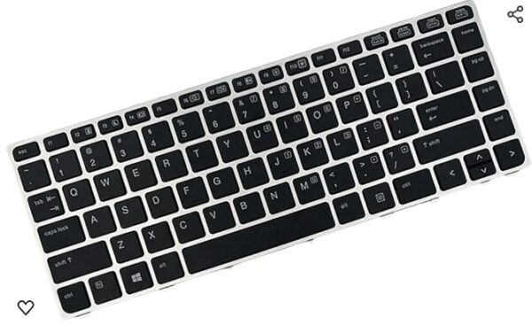 Laptop Replacement Keyboard, with Frame US English Folio | EZ Auction