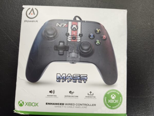 ***MISSING CHARGING CABLE***PowerA Enhanced Wired Controller for Xbox Series X|S - Mass Effect N7, Officially Licensed for Xbox | EZ Auction