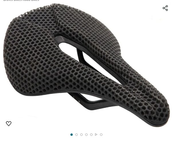 CARBON FIBER Bike Saddle 3D Printing Bike Seat Mountain Road Comfortable Bicycle Cushion,Fit for MTB BMX XC Gravel Bikes Road Bikes | EZ Auction