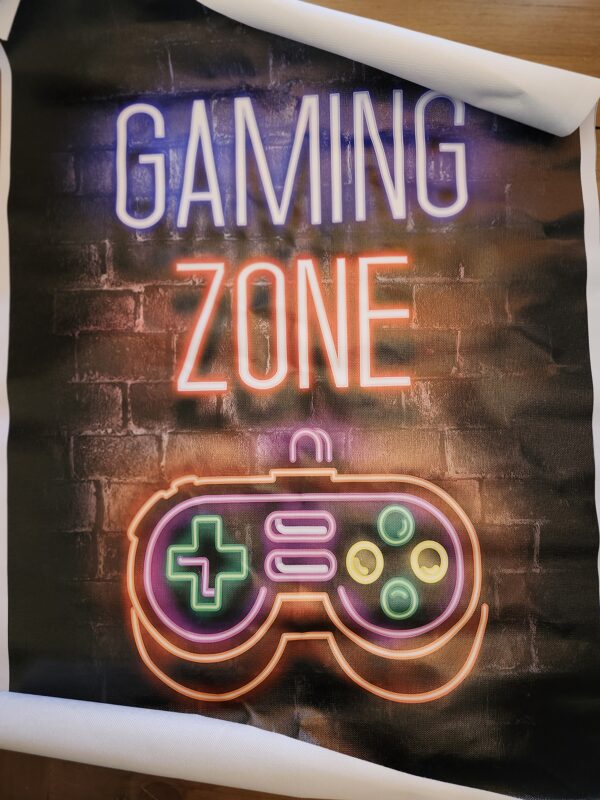 Neon Gaming Posters for Boys Room Decor - Gaming Room Decor - Boys Bedroom Decor - Gamer Decor - Inspirational Posters for Video Game Room - Game Room Decor - Gaming Decor for Teen (8×12inch,GAME-ONE) | EZ Auction