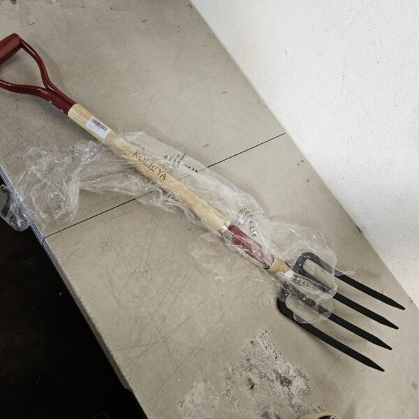 Garden Fork,4 Tine Digging Fork,Pitch Fork for Gardening,Steel Y-Grip,Wood Handel,45Inch | EZ Auction